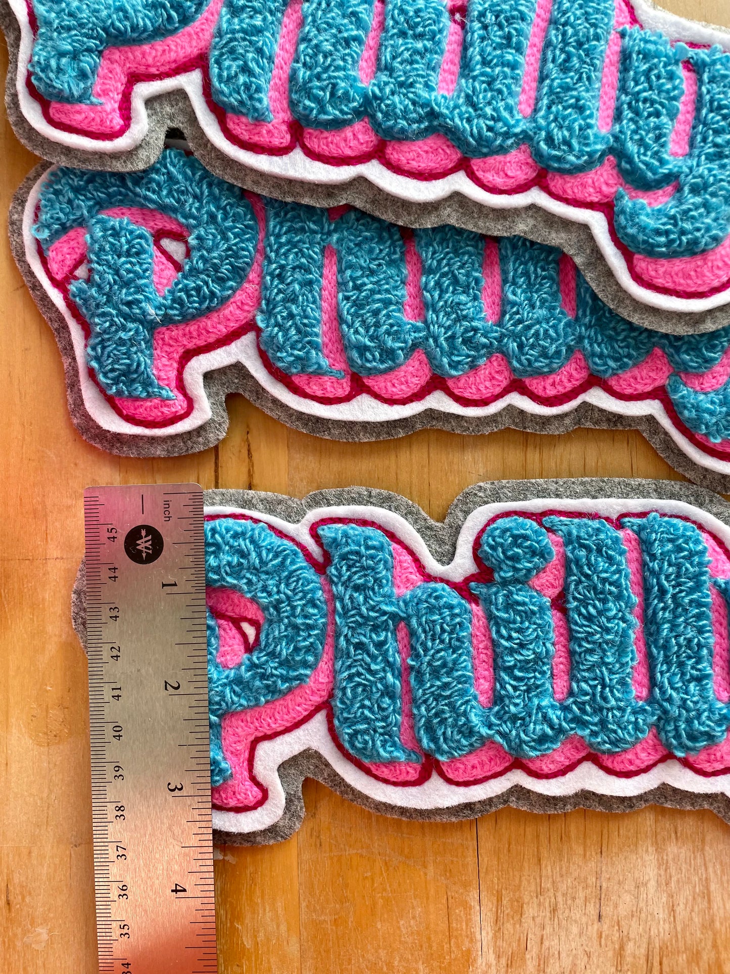 Handmade Handcranked Chainstitch Embroidered Philly Chenille Vintage Patch